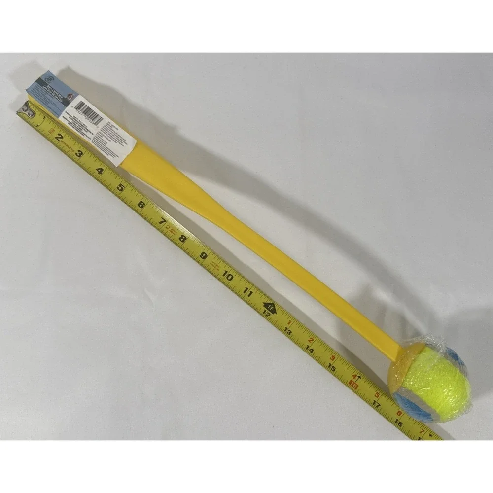 Greenbrier Kennel Club Ball Launcher Dog Toy Yellow Hands-Free Pickup Fetch